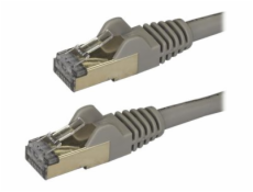 StarTech.com 3m CAT6A Ethernet Cable, 10 Gigabit Shielded Snagless RJ45 100W PoE Patch Cord, CAT 6A 10GbE STP Network Cable w/Strain Relief, Grey, Fluke Tested/UL Certified Wiring/TIA - Category 6A - 
