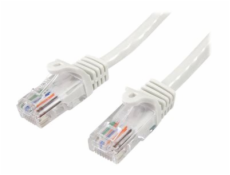 StarTech.com 1m White Cat5e / Cat 5 Snagless Patch Cable - Patch kabel - RJ-45 (M) do RJ-45 (M) - 1 m - UTP - CAT 5e - podložka, provedení bez hrbolku - bílá
