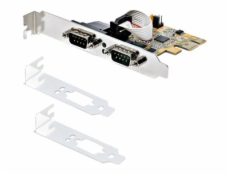 StarTech.com 2-Port PCI Express Serial Card, Dual Port PCIe to RS232 (DB9) Serial Interface Card, 16C1050 UART, Standard or Low Profile Brackets, COM Retention, For Windows & Linux - PCIe to Dual DB9 