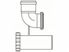 Almeva Starr Renovace Knee DN80 UV stabilní černá Almeva Starr Renovace Knee DN80 UV stabilní černá