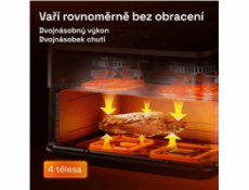 Cosori TF101S Dual blaze TwinFry 10l hozkovzdušná fritéza - bílá