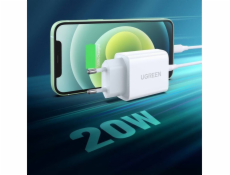 Ugreen síťová nabíječka USB Power Delivery 3.0 Quick Charge 4.0+ 20 W 3 A (bílá)