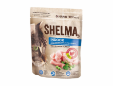 SHELMA Indoor Rich in turkey - suché krmivo pro kočky - 750g