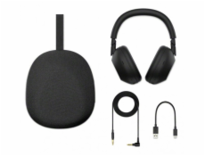 Sony WH-1000XM6 Sluchátka s mikrofonem Kabelový a bezdrátový Přes hlavu Hudba / volný čas USB typu C Bluetooth Černá