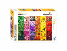 Puzzle Brain Tree Dlaždice s květinami 1000 dílků
