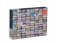 Galison Puzzle Koláž SPZ 1000 dílků Galison Puzzle Koláž SPZ 1000 dílků
