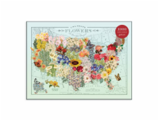 Galison Puzzle Květy USA 1000 dílků Galison Puzzle Květy USA 1000 dílků