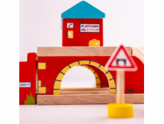 Bigjigs Rail Nádraží nad cestou