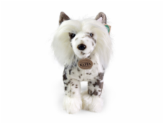 Rappa Plyšový pes čínský chocholatý stojící 25 cm ECO-FRIENDLY