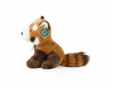 Rappa Plyšová panda červená sedící 18 cm ECO-FRIENDLY