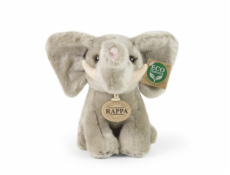 Rappa Plyšový slon sedící 18 cm  ECO-FRIENDLY