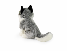 Rappa Plyšový pes husky sedící 30 cm ECO-FRIENDLY