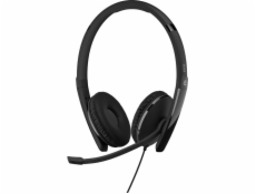 Epos EPOS ADAPT 160T ANC USB-C sluchátka headset s kabelem, hlavový most, kancelář/call centrum, USB typu C, černá