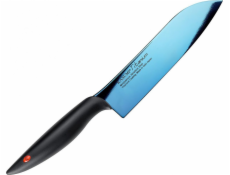 Kasumi KASUMI Nůž Santoku kovaný Titanium délka 18 cm, modrý