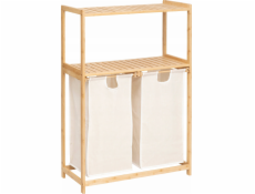 5five Bambusová police s košem na prádlo TIDY BOX, 72 x 33 x 109 cm
