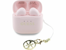 Klasické logo a půvabná růžová sluchátka s GRP Guess Glossy Effect