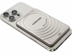 Cubenest Magnetická bezdrátová powerbanka SlimDual 5000 mAh S1B3D - titanová