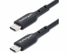 StarTech.com 3m USB-C Charging Cable, USB C Cable, 60W 3A PD - USB kabel - 24 pin USB-C (M) do 24 pin USB-C (M) - USB 2.0 - 5 / 9 / 12 / 15 / 20 V - 3 A - 3 m - USB Power Delivery (60W), podpora Power