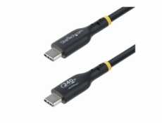 StarTech.com 4m USB C Charging Cable, USB-IF Certified USB-C Cable, 240W - USB kabel - 24 pin USB-C (M) do 24 pin USB-C (M) - USB 2.0 - 48 V - 5 A - 4 m - technologie Extended Power Range (EPR), podpo