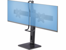 StarTech.com Crossbar Dual Monitor Desk Stand, Double 27inch Screens/VESA - Stojan - pro 2 monitory - plast, hliník, ocel - cerná - velikost obrazovky: 17 -27  - stolní stojan