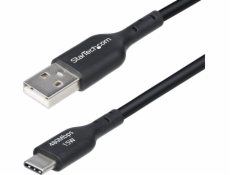 StarTech.com 2m (6.6ft) USB-A to USB-C Charging Cable, Charger Cord, M/M - USB kabel - USB (M) do 24 pin USB-C (M) - USB 2.0 - 3 A - 2 m - nabíjení a synchronizace, neobsahuje halogen, pasivní, USB Fa