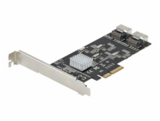 StarTech.com 8 Port SATA PCIe Card, PCI Express 6Gbps SATA Expansion Card with 4 Host Controllers, SATA PCIe Controller Card, PCI-e x4 Gen 2 to SATA III Adapter Card, Drive Cables Incl. - Windows/macO