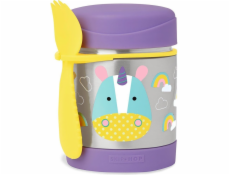 Skip Hop Termoska pro děti Zoo Jednorožec 0,325 l Stříbrno-fialová