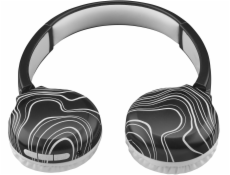 Veho Music Sound 8018080486654 Bezdrátová sluchátka s mikrofonem, čelenka, hovory/hudba, Bluetooth, černá
