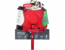 Zolux Postroj s automatickým vodítkem Easyride M červený