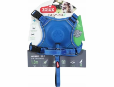 Zolux Postroj s automatickým vodítkem Easyride M modrý