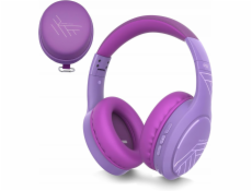 PowerLocus Bluetooth sluchátka P19 fialová