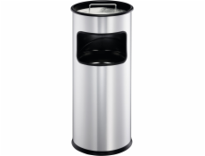 Durable Odpadkový koš 333023 17 l kulatý kov stříbrný