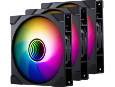 Phanteks M25G2-140 D-RGB ventilátor s obrácenými lopatkami, 3 ks, černý (PH-F140M25R_G2_DBK01_3P)