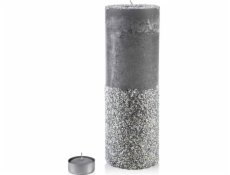 Affek Design SVÍČKA LATERNA VÁLCOVÁ 120X360 DIAMANTOVO ŠEDÁ