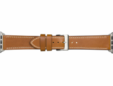 Vonmählen Copenhagen - Řemínek pro Apple Watch 1-8 (42/44/49 mm) - hnědý/stříbrný