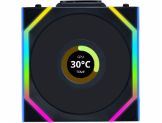 Lian Li UNI FAN SL Wireless LCD 120 ventilátor s obrácenými lopatkami, černý (12RSLLCD1W1B)