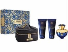 Versace Dylan Blue Pour Femme edp 100ml + sprchový gel 100ml + tělové mléko 100ml + kosmetická taštička
