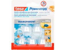 Tesa Powerstrips Deco Haken transparent 200g 5 Stück 58900