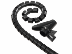 Hama 00020603 Cable Bundle Tube Easy Cover 1.5m, 30mm Black