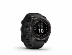 Garmin fenix 7 Pro Sapphire Solar, Carbon Gray DLC Titanium, Black Band