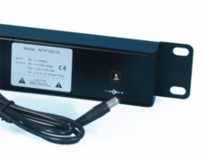 OXnet 19  patch panel 16port POE, bez zdroje, černý