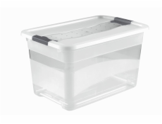 Keeeper Transparetní úložný box cornelia, bílý 52L