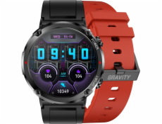 Chytré hodinky Gravity Pánské hodinky SMARTWATCH GRAVITY GT21-6 BK/RD/BK