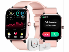 Chytré hodinky Giewont Chytré hodinky Giewont Dynamic SmartCall GW230-1 – růžové zlato/pudrová růžová