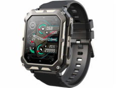 Chytré hodinky Rubicon SmartWatch Rubicon RNCF27 černé silikonové konverzace BT Call.