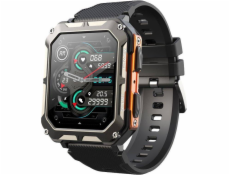 Chytré hodinky Rubicon SmartWatch Rubicon RNCF27 černé silikonové konverzace BT Call.