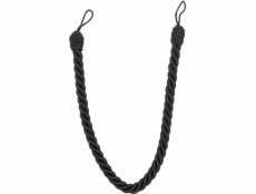 Šnúra na záclony Luance COT, 1,6 cm, antracitová