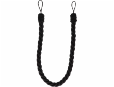 Šnúra na záclony Luance COT, 1,6 cm, čierna