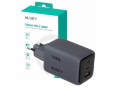AUKEY PA-C5 3xUSB (2xUSB-C a 1xUSB-A) 100W 5A QC5.0 PD3.0 AFC PPS FCP SCP nabíječka