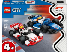 LEGO 60464 City F1 závodní auta Williams Racing a Haas F1, stavební hračka LEGO 60464 City F1 závodní auta Williams Racing a Haas F1, stavební hračka